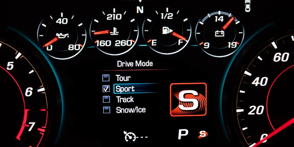 Driver Mode Selector Inside The 2024 Chevy Camaro